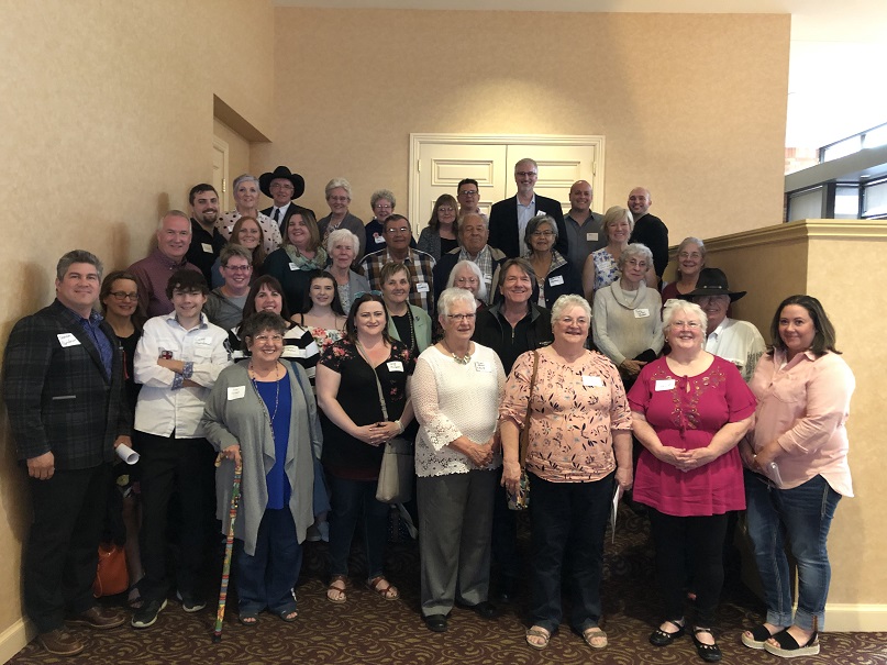 Group photo of the Pambrun family in 2019 